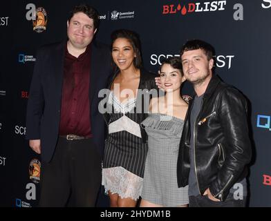 Tyler Macintyre, Alexandra Ship, Brianna Hildebrand e Josh Hutcherson partecipano allo Screamfest 2017 Los Angeles Premiere tenuto al TCL Chinese Theater 6 a Los Angeles, USA Foto Stock