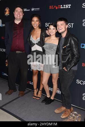 Tyler Macintyre, Alexandra Ship, Brianna Hildebrand e Josh Hutcherson partecipano allo Screamfest 2017 Los Angeles Premiere tenuto al TCL Chinese Theater 6 a Los Angeles, USA Foto Stock