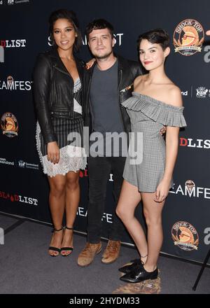 Alexandra Ship, Josh Hutcherson e Brianna Hildebrand partecipano allo Screamfest 'tragedie Girls' 2017 Los Angeles Premiere tenuto al TCL Chinese Theatre 6 a Los Angeles, USA Foto Stock