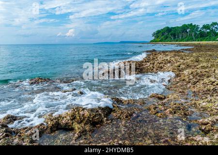 Lakshmanpur Beach, Neil Island, Andaman, India Foto Stock