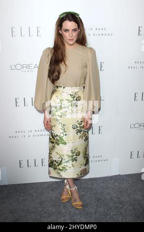 Riley Keough ha partecipato ai premi Elle Women in Hollywood 24th che si tengono al Four Seasons Hotel Beverly Hills Foto Stock