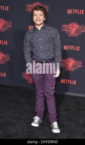 Gaten Matarazzo partecipa all'evento Premiere Stranger Things 2 di Netflix Foto Stock