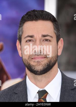 Zachary Levi partecipa alla prima mondiale della Star, a Los Angeles, California Foto Stock