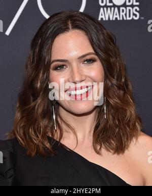 Mandy Moore partecipa alla HFPA (Hollywood Foreign Press Association) e InStyle festeggia la stagione annuale dei Golden Globe Awards 75th al CATCH LA di Los Angeles, USA Foto Stock