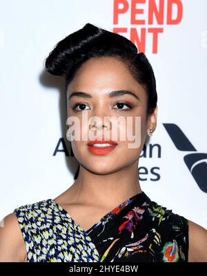 Tessa Thompson al Film Independent 2018 Spirit Awards nomination conferenza stampa tenutasi al Jeremy Hotel il 21 novembre 2017 a West Hollywood, California Foto Stock