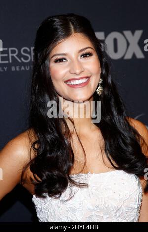 Sophia Dominiguez-Heithoff, Miss Teen USA 2017 sul tappeto rosso durante il 66th Miss Universo paging, L'ASSE al Planet Hollywood Resort & Casino a Las Vegas, USA Foto Stock