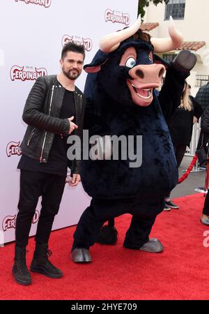 Juanes al 'Ferdinand' Special Screening tenuto al Teatro Zanuck 20th Century Fox Lot il 10 dicembre 2017 a Century City, USA Foto Stock