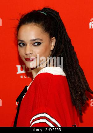 Sasha Lane partecipa alla prima edizione della MisEducation of Cameron Post durante il Sundance Film Festival 2018 a Park City, Utah Foto Stock