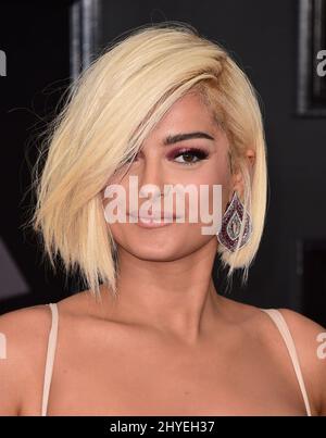 Bebe Rexha al 60th Annual GRAMMY Awards tenutosi a Madison Square Garden il 28 gennaio 2018 a New York, NY Foto Stock