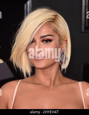 Bebe Rexha al 60th Annual GRAMMY Awards tenutosi a Madison Square Garden il 28 gennaio 2018 a New York, NY Foto Stock