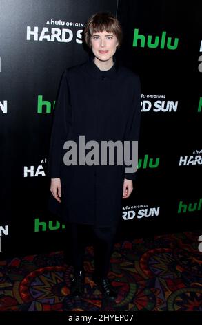 Agyness Deyn partecipa alla Premiere americana di Hulu Original Series 'Hard Sun' a New York Foto Stock