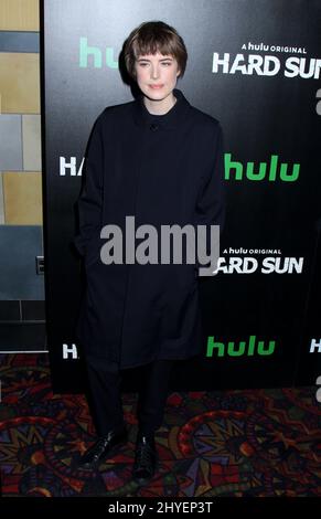 Agyness Deyn partecipa alla Premiere americana di Hulu Original Series 'Hard Sun' a New York Foto Stock