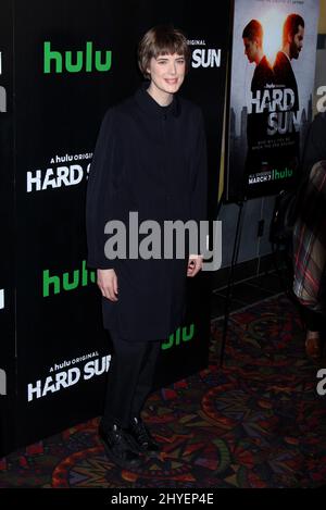 Agyness Deyn partecipa alla Premiere americana di Hulu Original Series 'Hard Sun' a New York Foto Stock