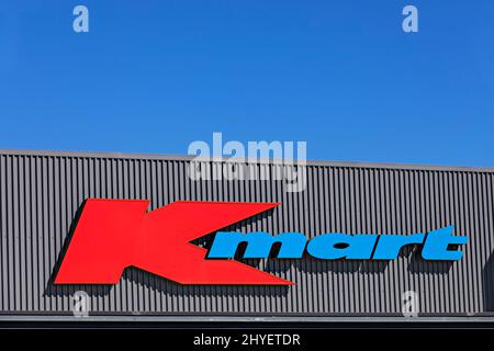 Ballarat Australia / Kmart presso il centro commerciale Delacombe Town Centre. Foto Stock