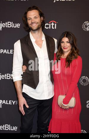 Jared Padalecki e Genevieve Padalecki hanno partecipato al PaleyFest di Los Angeles 'Supernatural' 2018 tenuto al Dolby Theatre il 20 marzo 2018 a Hollywood, CA. Foto Stock