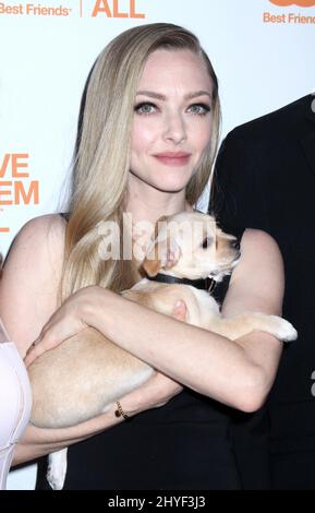 Amanda Seyfried partecipa al terzo Gala annuale della Società degli Animali di Best Friends che si tiene a Guastavinos a New York, USA Foto Stock