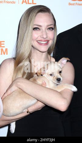 Amanda Seyfried partecipa al terzo Gala annuale della Società degli Animali di Best Friends che si tiene a Guastavinos a New York, USA Foto Stock