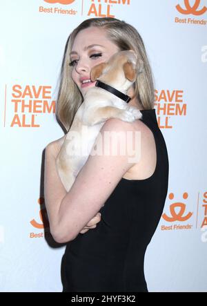 Amanda Seyfried partecipa al terzo Gala annuale della Società degli Animali di Best Friends che si tiene a Guastavinos a New York, USA Foto Stock