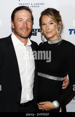 Bode Miller e Morgan Beck Miller arrivano al Derek Jeter Celebrity Invitational Gala tenuto presso aria Resort & Casino il 19 aprile 2018 a Las Vegas, NV. Foto Stock