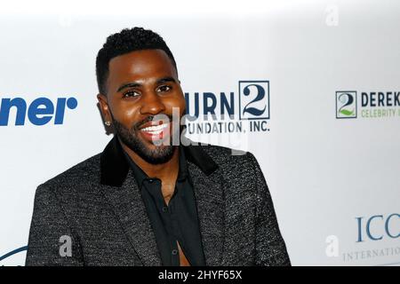 Jason Derulo arriva al Derek Jeter Celebrity Invitational Gala tenuto presso aria Resort & Casino il 19 aprile 2018 a Las Vegas, NV. Foto Stock