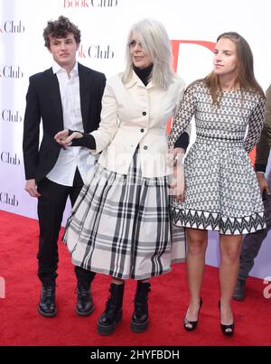 Diane Keaton, Duke Keaton e Dexter Keaton al Paramount Pictures 'Book Club' Los Angeles Premiere tenuto al Regency Village Theatre il 6 maggio 2018 a Westwood, CA. Foto Stock