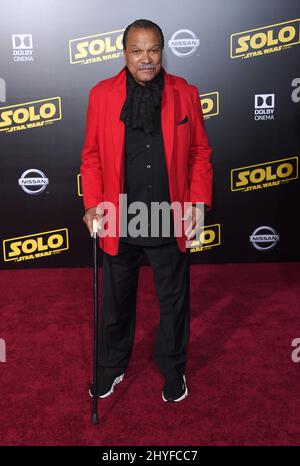 Billy Dee Williams alla prima mondiale 'lo: A Star War Story' tenutasi al Teatro El Capitan il 10 maggio 2018 a Hollywood, CA. Foto Stock