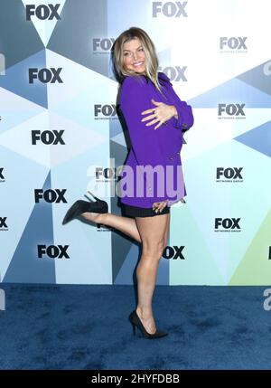 Fergie partecipa al programma FOX Networks 2018 tenuto al Wollman Rink a Central Parkin New York, USA Foto Stock