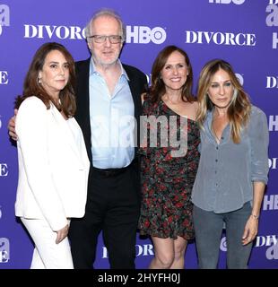 Talia Balsam, Tracy Letts, Molly Shannon e Sarah Jessica Parker partecipano all'evento Divorce Emmy FYC che si tiene presso il Whitby Hotel di New York Foto Stock