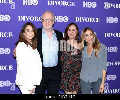 Talia Balsam, Tracy Letts, Molly Shannon e Sarah Jessica Parker partecipano all'evento Divorce Emmy FYC che si tiene presso il Whitby Hotel di New York Foto Stock