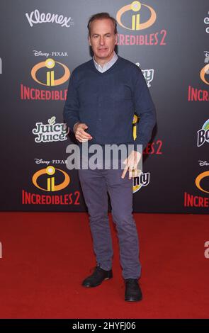 Bob Odenkirk alla prima mondiale di "Incredibles 2" di Disney-Pixar al Teatro El Capitan il 5 giugno 2018 a Hollywood, CA. Foto Stock