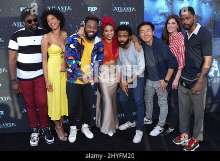 Brian Tiree Henry, Stefani Robinson, Stephen Glover, Zazie Beetz all'evento 'Atlanta' Robbin Season FYC Event alla TV Academy il 8 giugno 2018 a North Hollywood, CA. Foto Stock