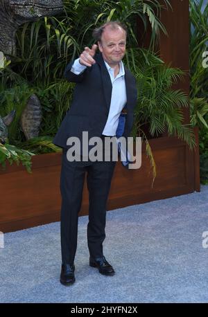 Toby Jones alla prima di Los Angeles del 'Jurassic World: Fallen Kingdom' tenuto alla Walt Disney Concert Hall il 12 giugno 2018 a Los Angeles, CA. Foto Stock