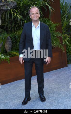 Toby Jones alla prima di Los Angeles del 'Jurassic World: Fallen Kingdom' tenuto alla Walt Disney Concert Hall il 12 giugno 2018 a Los Angeles, CA. Foto Stock