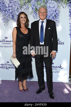 Bruce Boxleitner e Verena King-Boxleitner all'evento Summer TCA di Hallmark Channel tenutosi in una residenza privata il 26 luglio 2018 a Beverly Hills, CA. Foto Stock