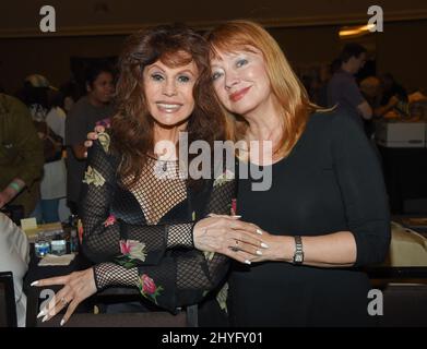 Barbara Luna e Andrea Evans all'Hollywood Show al LAX Westin Hotel il 28 luglio 2018 a Los Angeles, USA. Foto Stock