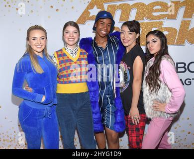 Il Pac Dance Team all'America's Got Talent show screening dal vivo e Red carpet tenuto al Dolby Theatre il 14 agosto 2018 a Hollywood, California. Foto Stock