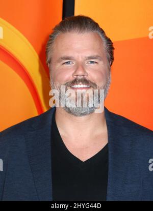 Tyler Labine partecipa al Fall New York Junket della NBC che si è tenuto presso il Four Seasons Hotel New York il 6 settembre 2018 Foto Stock