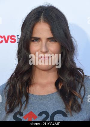 Karla Souza alla telecast 2018 Stand Up to Cancer (SU2C) che si è tenuta a Barker Hangar all'aeroporto di Santa Monica il 7 settembre 2018 Foto Stock