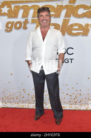 Simon Cowell partecipa alla finale americana della Stagione Got Talent 13 tenutasi al Dolby Theatre di Hollywood, USA, il 19 settembre 2018. Foto Stock