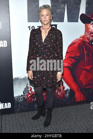 Melissa McBride arriva alla prima stagione 'The Walking Dead' 9 presso il DGA Theatre Complex Foto Stock