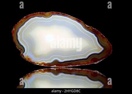Affettato e agata lucidata dal Brasile Foto Stock