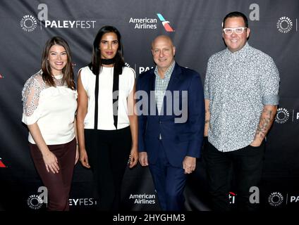 Gail Simmons, Padma Lakshmi, Tom Colicchio e Graham Elliot in occasione del PaleyFest NY: 'Top Chef' Foto Stock