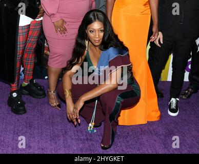 Tiffany Haddish ha partecipato alla prima mondiale 'Nobody's Fool' tenutasi all'AMC Lincoln Square a Los Angeles, USA Foto Stock