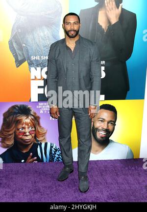 Omari Hardwick ha partecipato alla prima mondiale 'Nobody's Fool' tenutasi all'AMC Lincoln Square a Los Angeles, USA Foto Stock