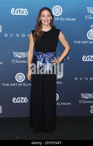 Jennifer Garner arriva per l'Art of Elysium's 12th Annual Black Tie Artistic Experience 'HEAVEN' tenuto in un locale privato il 5 gennaio 2019 a Los Angeles Foto Stock