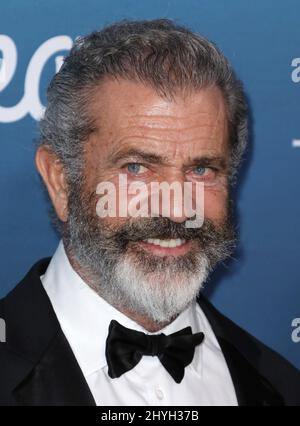 Mel Gibson arriva per l'Art of Elysium's 12th Annual Black Tie Artistic Experience 'HEAVEN' tenuto in un locale privato il 5 gennaio 2019 a Los Angeles Foto Stock