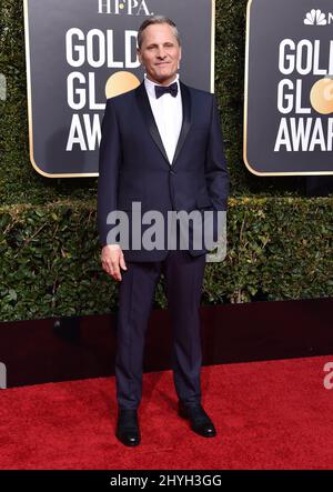 Viggo Mortensen al Golden Globe Awards 76th che si tiene al Beverly Hilton Hotel il 6 gennaio 2019 a Beverly Hills, CA. Foto Stock