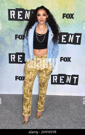 Tinashe arriva al 'Rent: Live' show TV fotocall tenuto sul 20th secolo Fox Lot Foto Stock