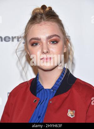 Elsie Fisher ai 2nd Annual Los Angeles Online Film Critics Society Awards, che si sono tenuti presso il Taglyan Complex Foto Stock