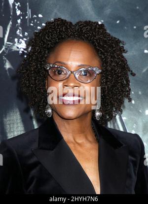 Charlayne Woodard partecipa al 'Glass' New York Premiere tenuto al SVA Theatre il 15 gennaio 2019 a New York City, NY Foto Stock